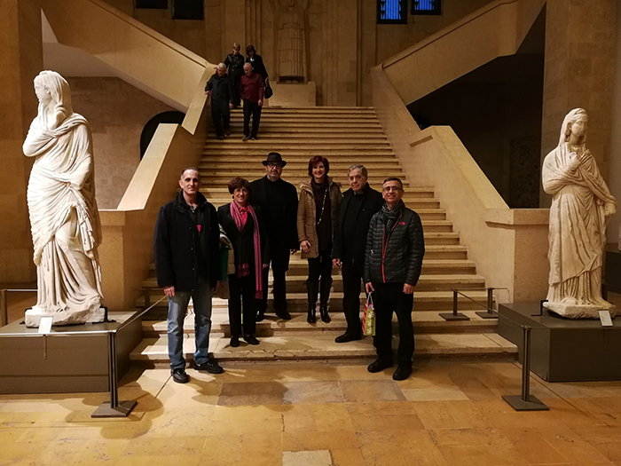 Group photo 2: Richard Saikaly ’55, Rachid Chamoun ’81, Adib Ferzli ’86, Samer Habre G’87, G’91, Raja Ezzeddine ’89, Carol Azar G’92, G’96 and Lena Yashruti-Idriss G’11