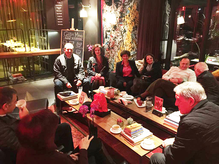 Group photo 4: Richard Saikaly ’55, Rachid Chamoun ’81, Adib Ferzli ’86, Samer Habre G’87, G’91, Raja Ezzeddine ’89, Carol Azar G’92, G’96 and Lena Yashruti-Idriss G’11