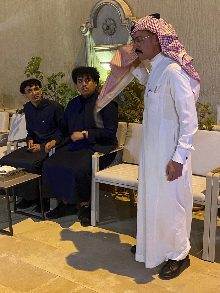 Turki Binmouamar with Admitted Students
